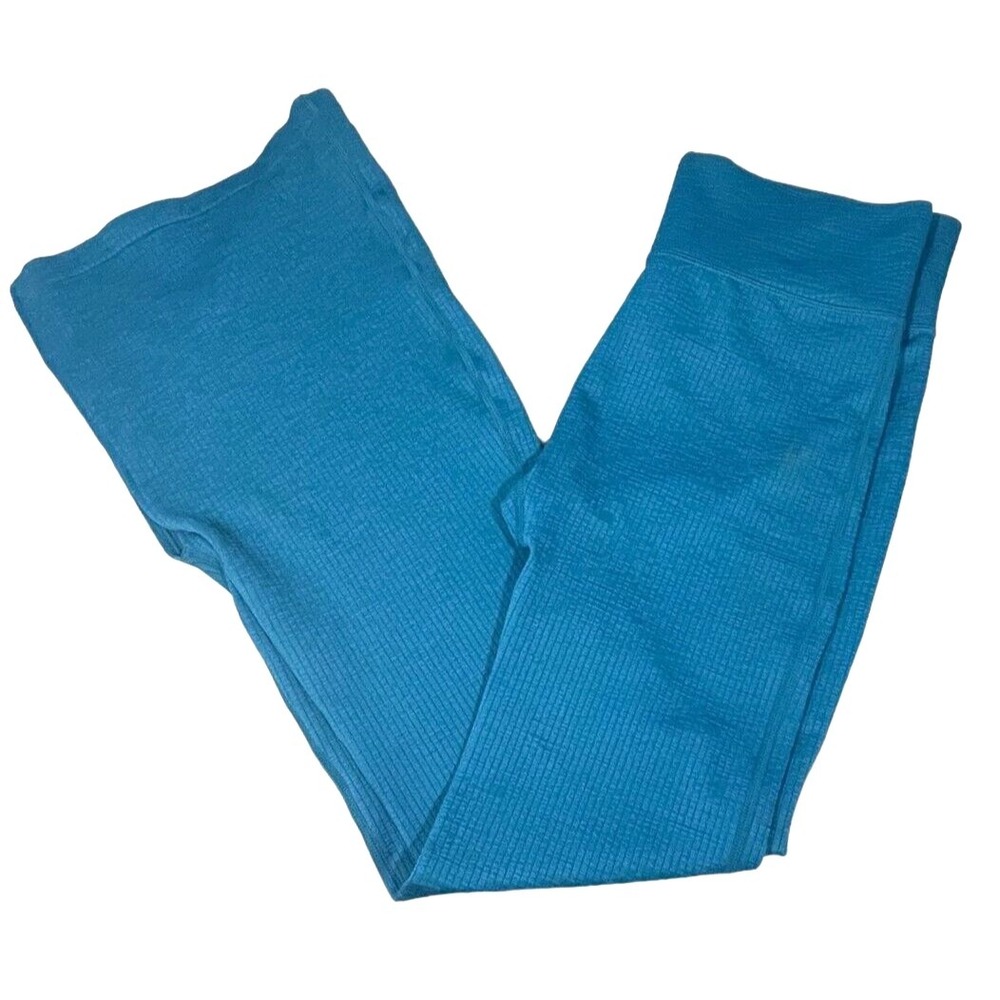 Joy Lab Women's Yoga Workout Pants Teal Size Large Flared Leg